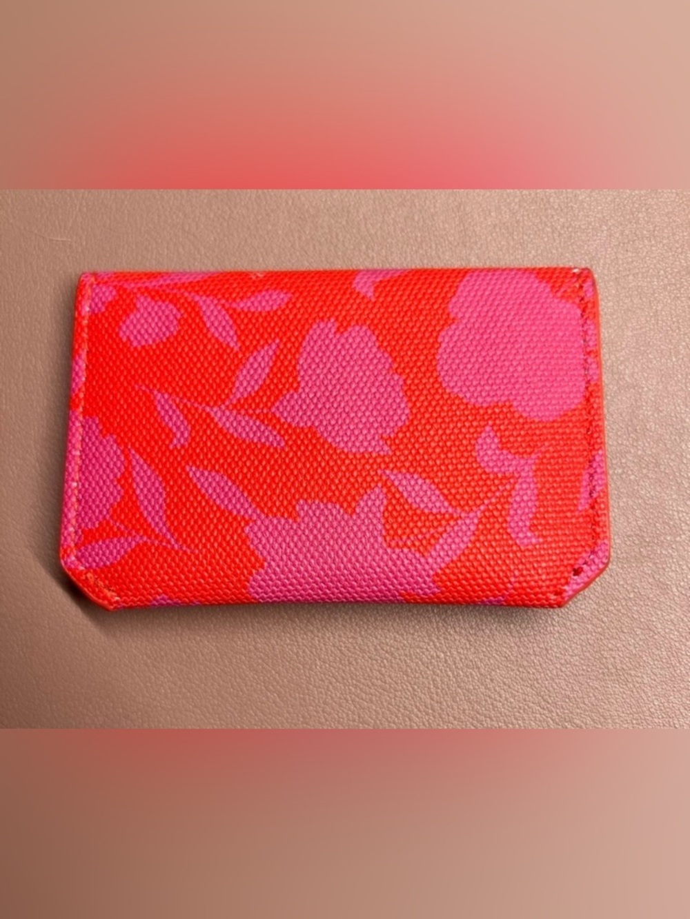 Kate Spade Pink and Coral Floral Envelope Wallet - Picture 3 of 5